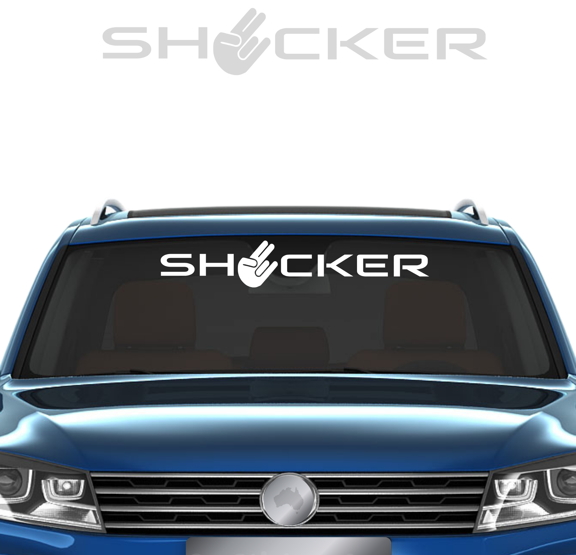 Shocker Windscreen Banner - Windscreen Banner Decals โ CarStickers ...