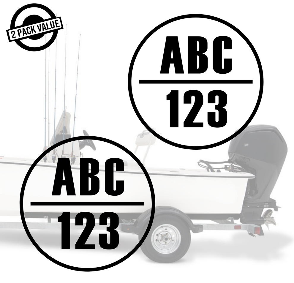 Boat Registration Decals - Car Stickers Australia – CarStickers Australia