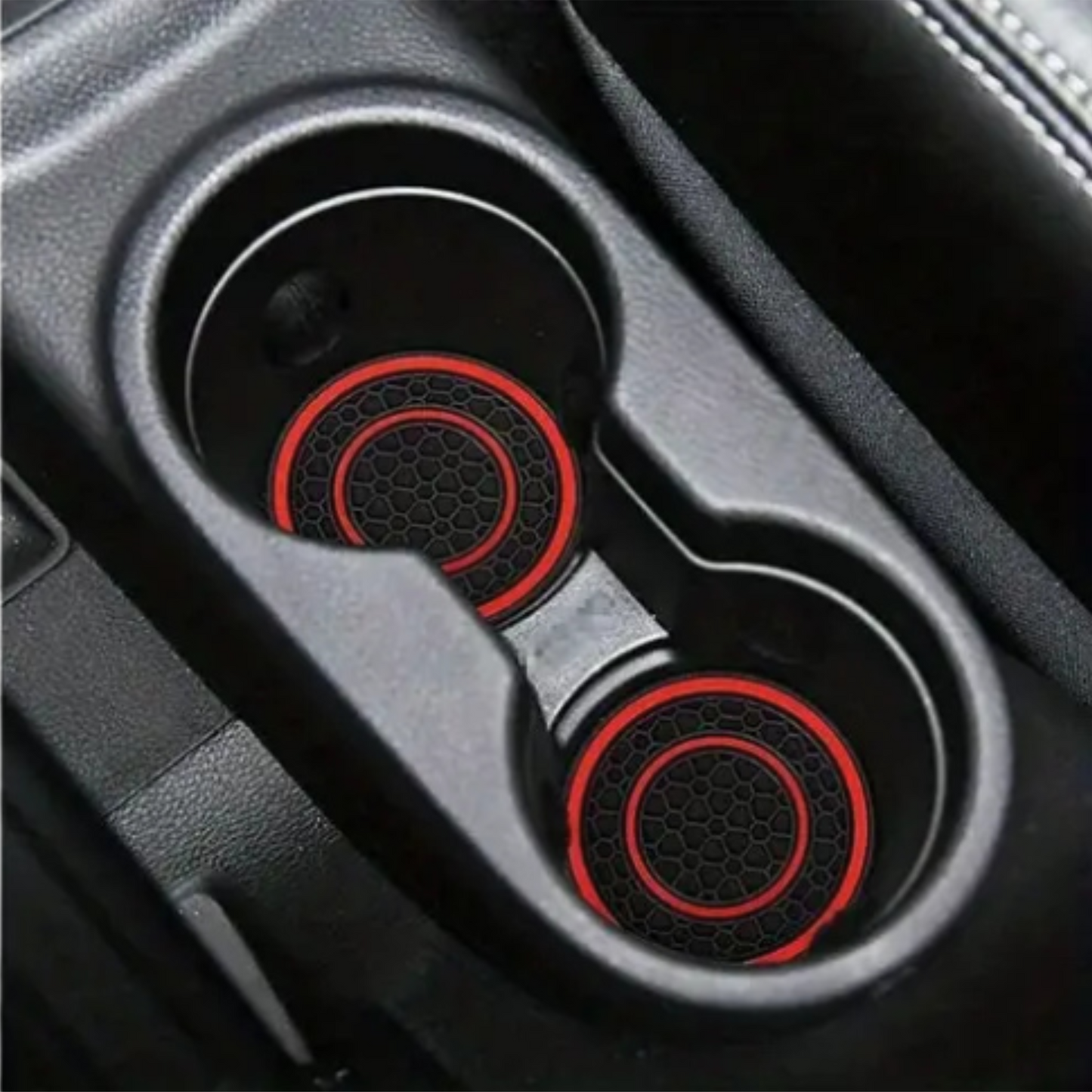 2Pc Anti-Slip Removable Car Coasters - Assorted Colours Available