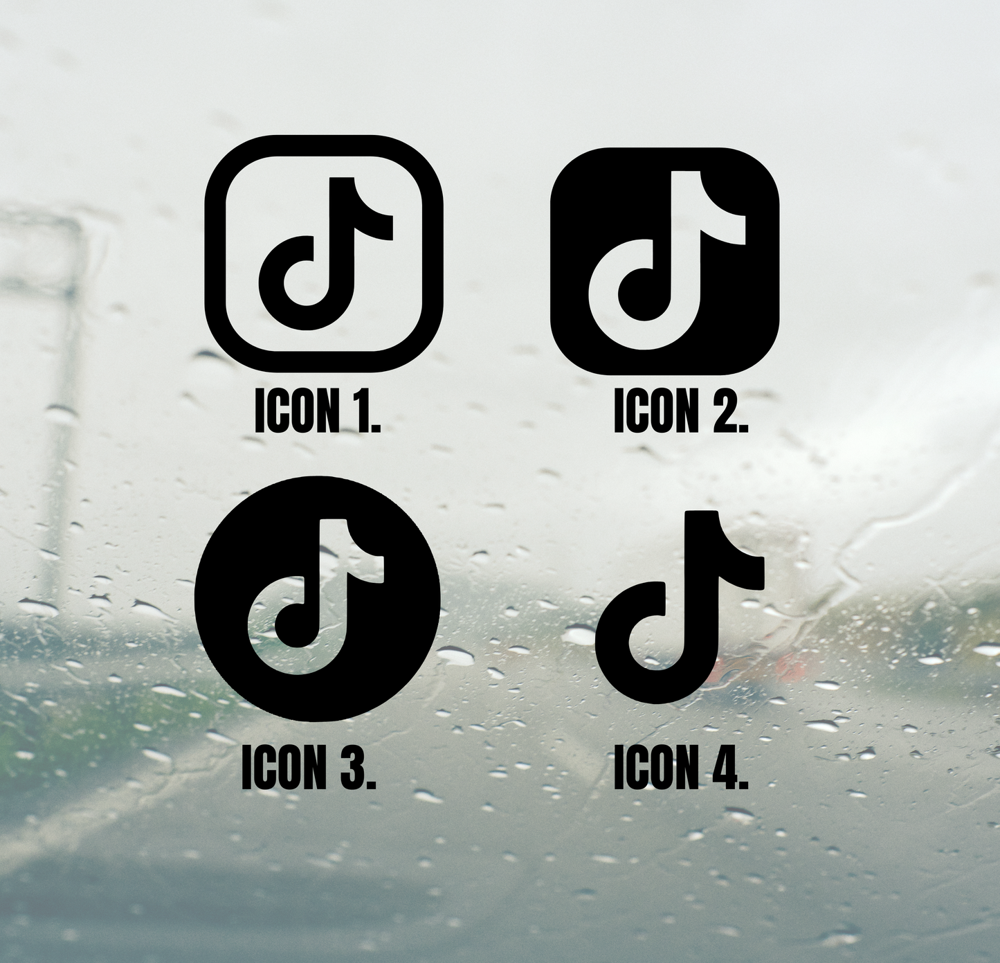 Custom TikTok Name Decal - 250mm