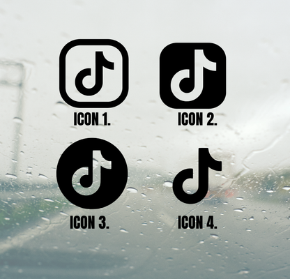 Custom TikTok Name Decal - 250mm