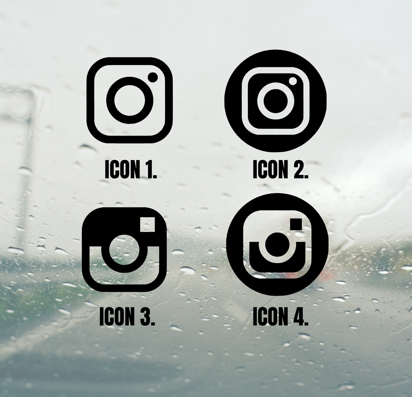 Custom Instagram Name Decal - 250mm