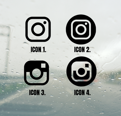 Custom Instagram Name Decal - 250mm