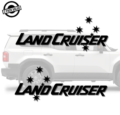 Landcruiser with Southern Cross Side Decals - Twin Pack