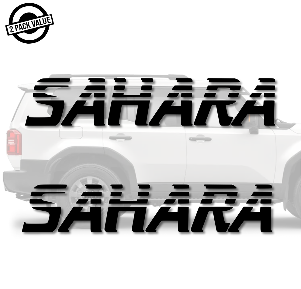 Landcruiser Sahara Decals - CAR STICKERS AUSTRALIA – CarStickers Australia