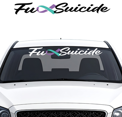 Fuck Suicide Banner - Large - 800mm