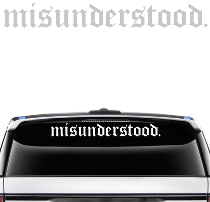 Misunderstood Banner