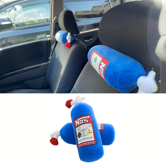 Nitrogen Nos Car Headrest Plushy