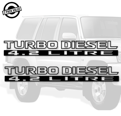 Turbo Diesel 4.2 Litre Stripe Twin Pack (Style 2)