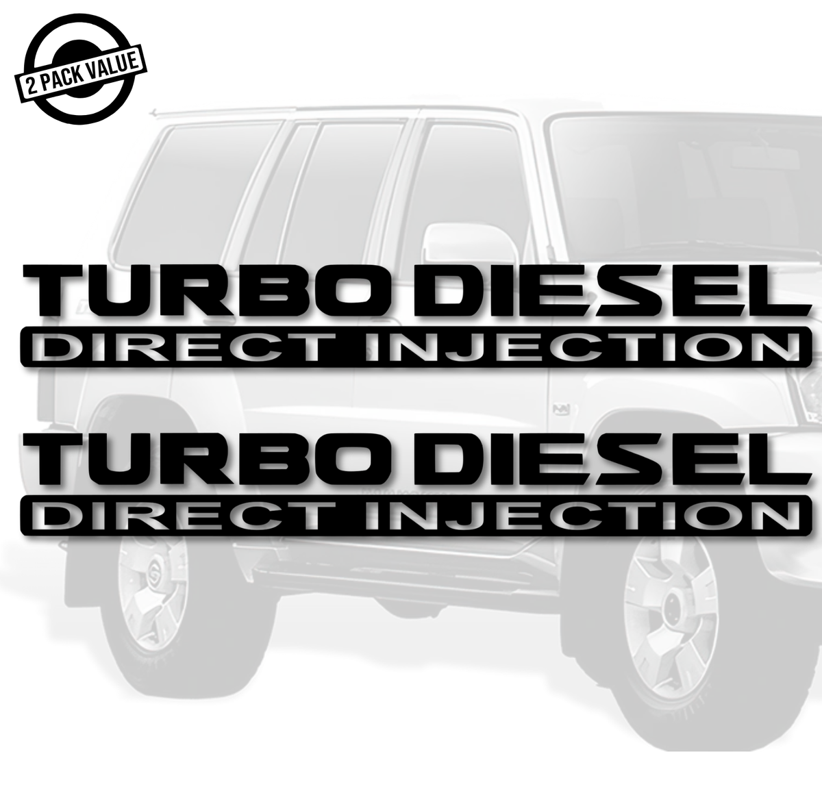 Isuzu Direct Injection Sticker Turbo Diesel Direct Injection Side Door Decals - CAR STICKERS AUSTRALIA ...