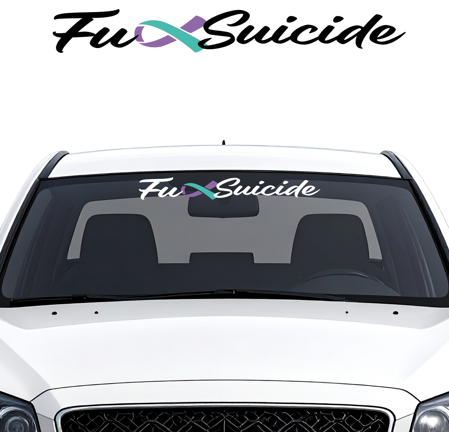 Fuck Suicide Banner - Small -  600mm