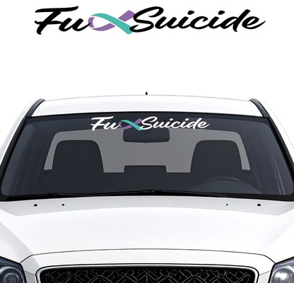Fuck Suicide Banner - Small -  600mm