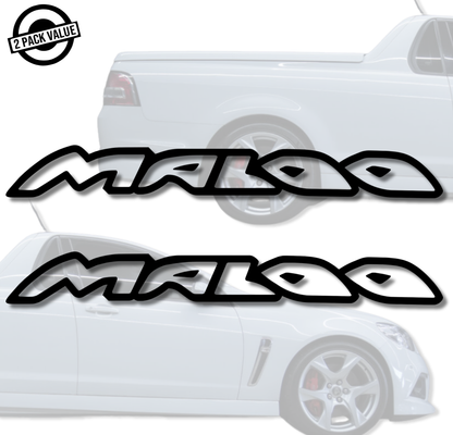 Maloo Logo Inspired Side Decals Twin Pack