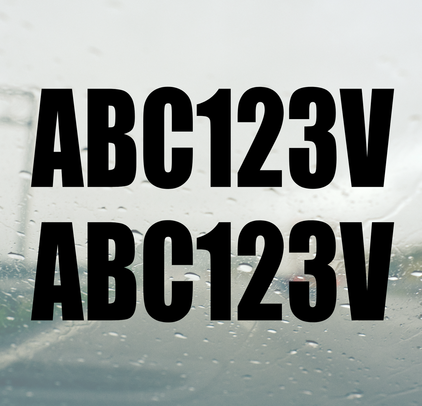 Boat Registration Number - Twin Set