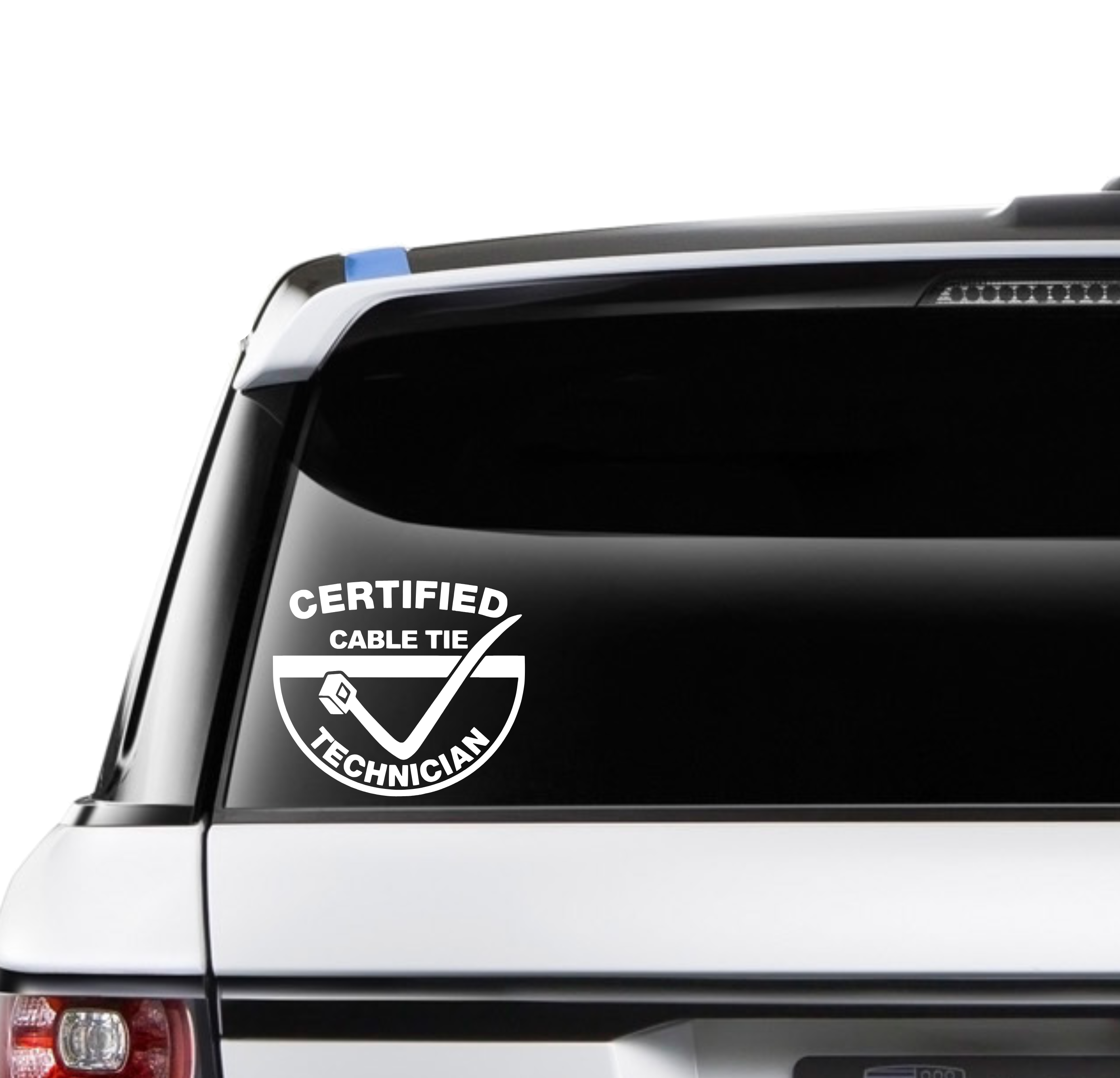 Certified Cable Tie Technician Car Decal - Car Stickers Australia ...