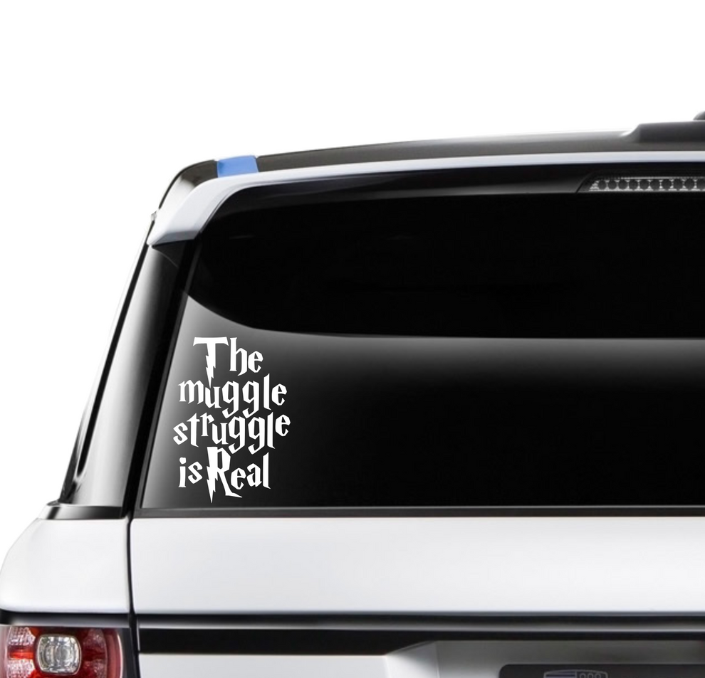 Muggl The Muggle Struggle is Real Car Decal- Car Stickers Australia ...