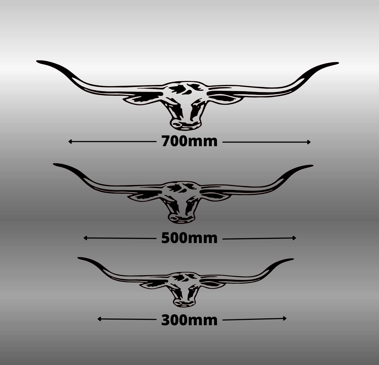 RM Styled Long Horns -Available in 3 Sizes