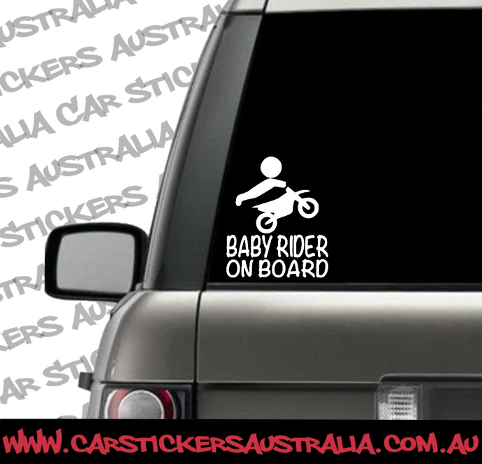 baby rider on board car sticker
