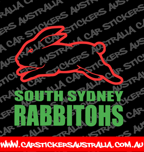 South Sydney Rabbitohs Car Sticker with Afterpay