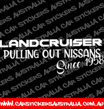 Landcruiser Pulling Nissans Since 1958