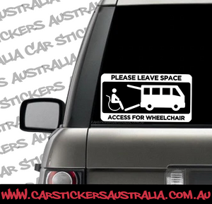Please Leave Space Access For Wheelchair